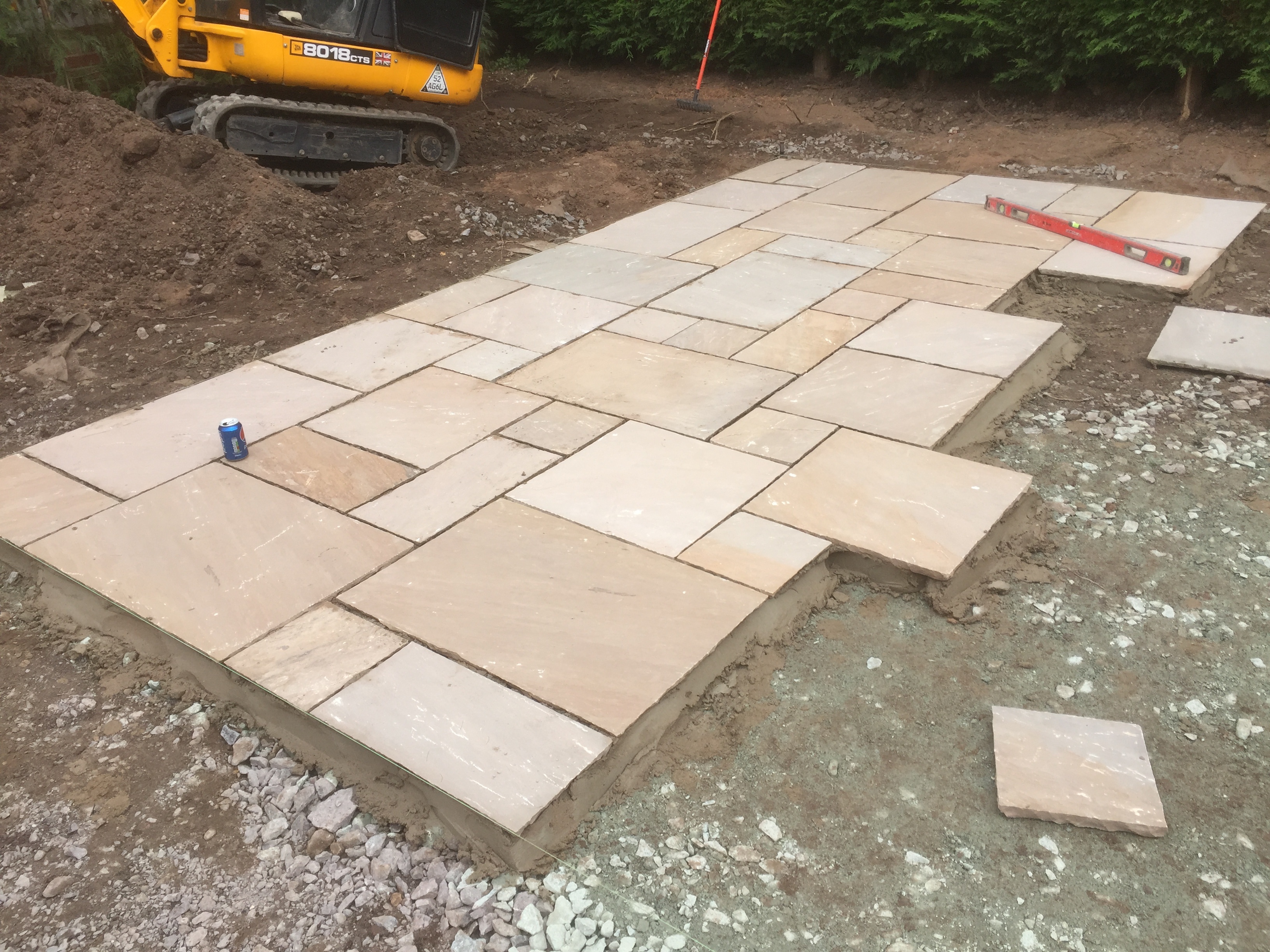 Natural stone paving 